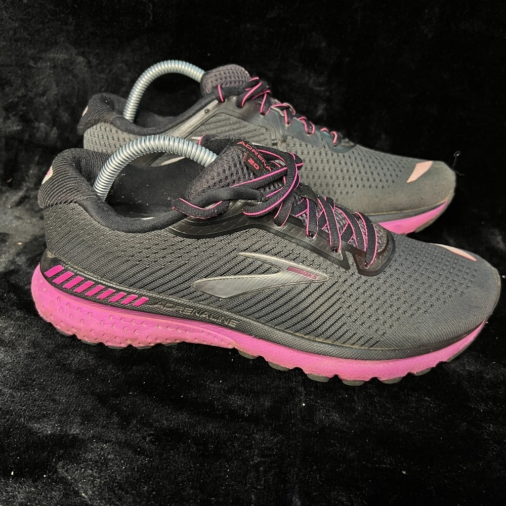 Brooks Adrenaline GTS 20 1202961B062 Womens US 9.5 Running Shoes Black Sneakers - Picture 4 of 9